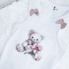 Dog Dress Hugs x Kisses (Color: White, size: XXS)