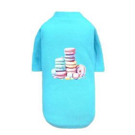 Dog Tee Macaoon (Color: Teal, size: LG)