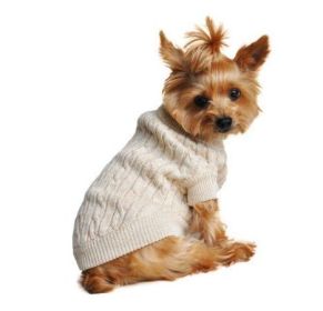 Oatmeal Dog Sweater Cotton (size: 2X-Large)