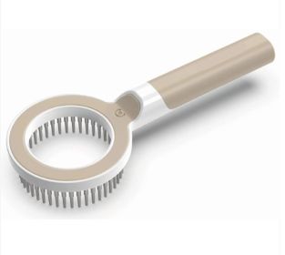 Pet Grooming Rake 360 Degree (Color: Brown)