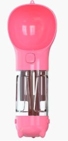 Pet Travel Water Bottle (Color: Pink, size: s 300ML)