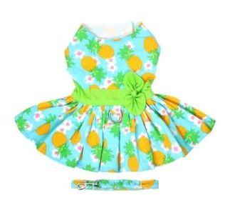 Dog Harness Dress Pineapple (size: small)
