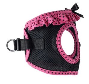 Polka Dot Ruffle Pink Black (size: 2X-Large)