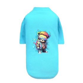Dog Tee Bear (Color: Teal, size: SM)