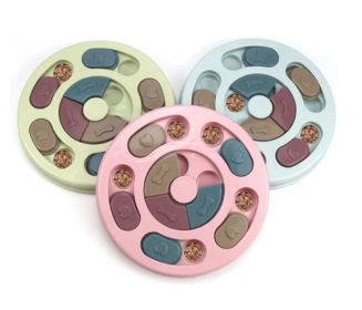 Puzzle Treat Toy for Dogs (Color: Green, size: circular)