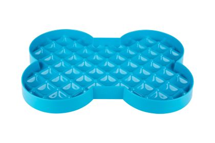 Lick Mat Bone (Option: Slodog Turquoise)
