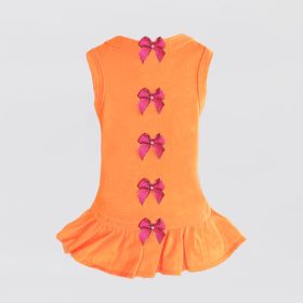 Dog Dress Summer Dreams (Color: Orange, size: XXS)