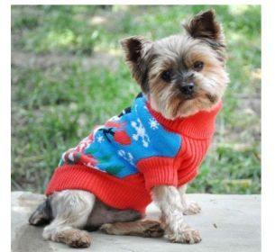 Ugly Snowman Dog Sweater (size: large)