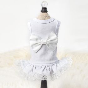 Dog Dress Collection Ballerina (Color: White, size: LG)