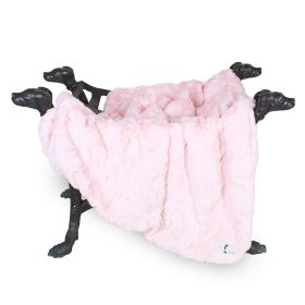 Dog Blanket Bella (Color: Baby Pink, size: LG)