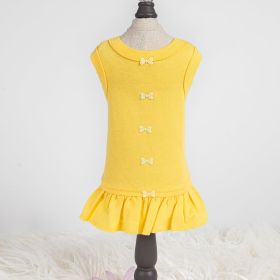 Dog Dress Collection Candy (Color: Yellow, size: LG)