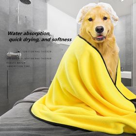 Dog Towels For Drying Dogs Drying Towel Dog Bath Towel, Quick-drying Pet Dog And Cat Towels Soft Fiber Towels Robe Super Absorbent Quick Drying Soft M (size: 70x140CM)