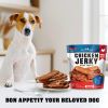 Chicken Jerky Dog Treats 1.5 Lb Human Grade Pet Snacks Grain Free Organic Meat All Natural High Protein Dried Strips Best Chews for Training Small & L