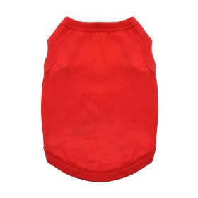 100% Cotton Dog Tanks - Flame Scarlet Red (size: X-Large)