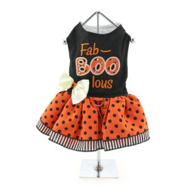 Halloween Fab-BOO-Lous Dress and Matching Leash (size: X-Small)