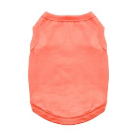 100% Cotton Dog Tanks - Coral (size: large)