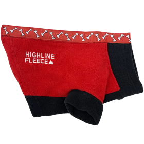 Highline Fleece Coat-Red and Black With Rolling Bones*LC=Large Chest (size: Size 14)