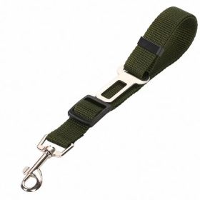 Vehicle Leash for Dogs and Cats (Option: Army Green)