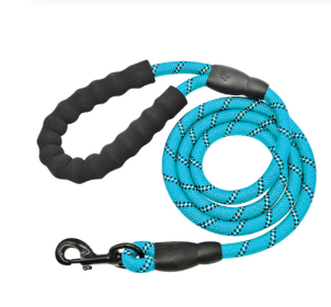 Reflective Nylon Dog Leash for Small Medium Large Dogs (Color: Blue)