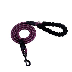 Reflective Nylon Dog Leash for Small Medium Large Dogs (Color: Purple)