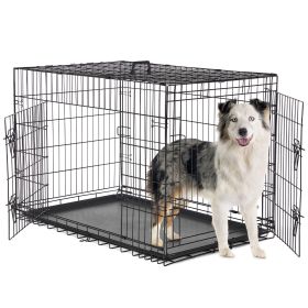 Dog Cage With Two Doors (Option: 42double door)