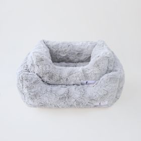 Dog Bed Bella (Color: Silver, size: LG)