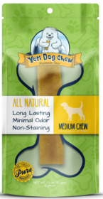 Dog Chew Yeti (Color: Yellow, size: medium)