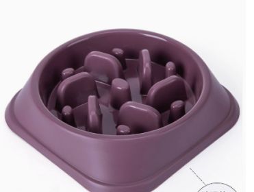 Slow Feed Dog Bowl (Option: Conventional-02 Style Purple)