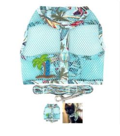 Dog Harness Surfboards and Palms (size: large)