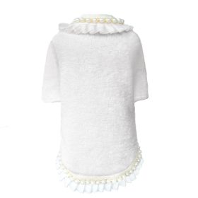 Dog Sweater Dream Pearls (Color: Ivory, size: XXS)
