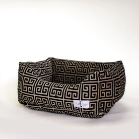 Dog Bed Obsidian (Color: Black & tan)