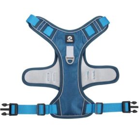 Reflective Dog Chest Strap Harness (Specification (L * W): S, colour: Lake blue)