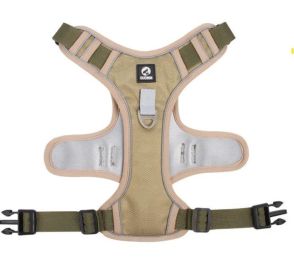 Reflective Dog Chest Strap Harness (Specification (L * W): S, colour: Khaki)