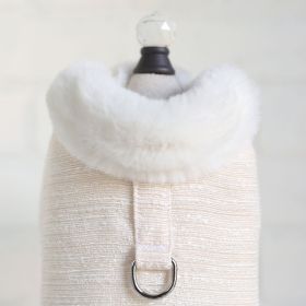 Zha Zha Dog Coat (Color: Peach, size: SM)