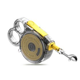 Lightweight Pet Retractable Leash (Color: Yellow)