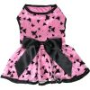 Dog Dress Pink Black