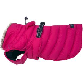 Dog Puffer Coat Coral (size: small)