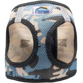 Dog Harness Blue Camo (size: XX-Small)