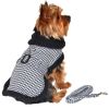 Dog Harness Coat Black White