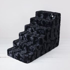 Pet Stairs Luxury (Color: Black Diamond, size: 6 - Step)