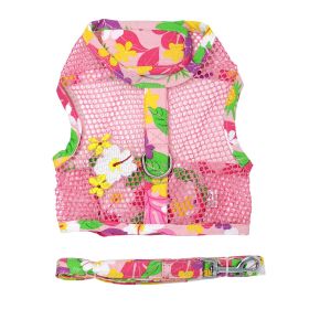 Dog Harness Hawaiian Floral (size: X-Small)