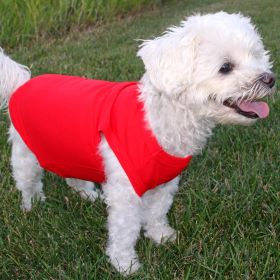 Cotton Dog Tanks Scarlet Red (size: X-Small)