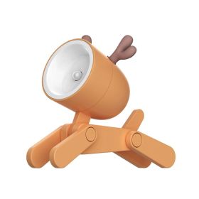 Kids Christmas LED Night Light (Color: Orange, size: Deer)