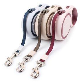 Retractable Dog Leash (Specification (L * W): 5m, colour: Coffee)