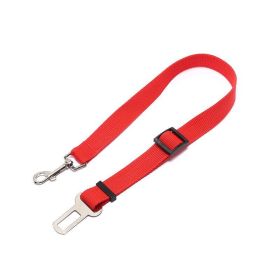 Pet Seat Belt Harness (Specification (L * W): 2pcs, colour: red)