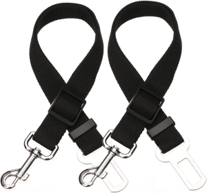 Pet Seat Belt Harness (Specification (L * W): 2pcs, colour: red)