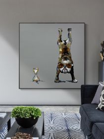 Abstract Dog Wall Art (size: 80x80cm)