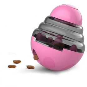 Dog Puzzle Tumbler Ball Treat Dispenser (Color: 102X 102X125 mm lake blue)