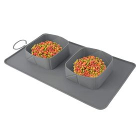 Dog Travel Bowl (Color: Gray)
