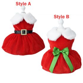 Christmas Pet Dress (Color: A, size: XL)